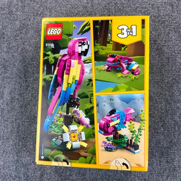 LEGO Creator 3in1 Exotic Pink Parrot Set 31144 7+ 253 PCS Retired - Picture 2 of 6